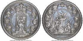 Bamberg. Bishopric silver "Sede Vacante" Medal 1746 MS61 NGC, Erlanger-2278. By PP Werner & Johann Leonhard Oexlein. CAPIT: ECCL: IMP: CATH: BAMBERG. ...