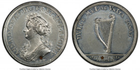 Anne white metal "Concord of Britain" Medal 1711 MS61 PCGS, Eimer-451. 44mm. By P. H. Muller. ANNA D G MAG BR FR ET HIB REGINA Her bust left P.H.M. be...