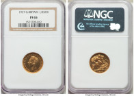 George VI gold Proof 1/2 Sovereign 1937 PR65 NGC, KM858, S-4077. Lightly frosted portrait with reflective fields. 

HID09801242017

© 2020 Heritag...