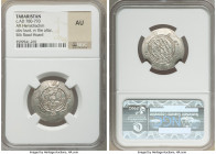 Abbasid Governors of Tabaristan. Anonymous Hemidrachm PYE 135 (AH 170 / AD 786) AU NGC, Tabaristan mint, A-73. Anonymous type with Afzut in front of b...