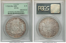Ferdinand VI 8 Reales 1758 Mo-MM XF45 PCGS, Mexico City mint, KM104.2. 

HID09801242017

© 2020 Heritage Auctions | All Rights Reserved