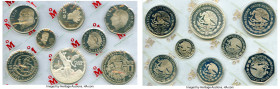 Estados Unidos 8-Piece Uncertified Proof Set 1982-1983, KM-PS1. Casa De Moneda De Mexico 8-Piece Proof Set with mint sealed coins in box and COA # 495...