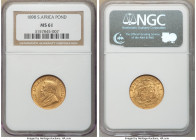 Republic gold Pond 1898 MS61 NGC, Pretoria mint, KM10.2. AGW 0.2352 oz. 

HID09801242017

© 2020 Heritage Auctions | All Rights Reserved