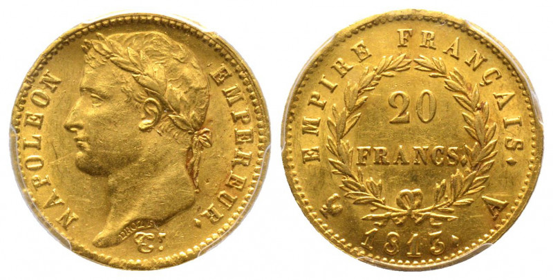 France. Premier Empire 1804-1814
20 Francs, Paris, 1813 A, AU 6.46 g.
Ref : G.10...