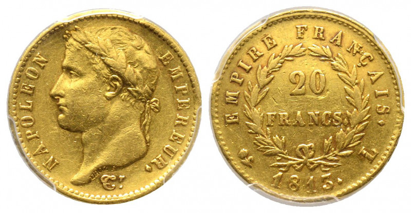 France. Premier Empire 1804-1814
20 Francs, Bayonne, 1813 L, AU 6.45 g.
Ref : G....