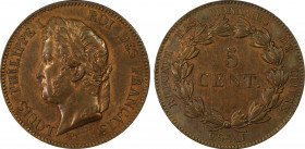 France. Louis Philippe Ier, Essai de 5 centimes de Barre Refonte des monnaies de cuivre, Paris, ND-1840, Cu 7.4 g.
Ref : Gadoury (1989) 145, Maz.1145
...