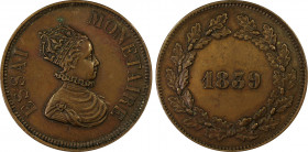 France. Louis Philippe Ier, Essai de 10 centimes effigie de Louis XIII, Paris, 1839, AE 16.29 g.
Ref : Gadoury (1989) 210, Maz.1141a(R2)
Conservation ...