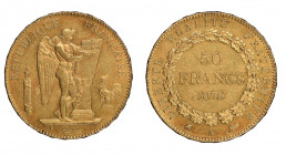 France. IIIe République 1870-1940
50 Francs, Paris, 1878, AU 16.12 g.
Ref : G. 1113
Conservation : NGC AU 58