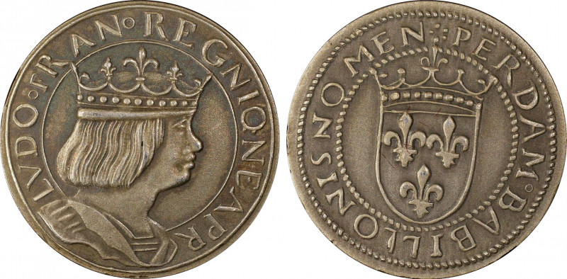 France. IIIe République 1870-1940, essai au type du ducat d'or de Louis XII, (18...