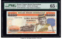 Brunei Negara Brunei Darussalam 500 Ringgit 1989 Pick 18 KNB18 PMG Gem Uncirculated 65 EPQ. 

HID09801242017

© 2020 Heritage Auctions | All Rights Re...