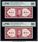 China Central Bank of China 10,000 Yuan 1947 Pick 319 S/M#C300-323 Two Consecutive Examples PMG Gem Uncirculated 66 EPQ (2). 

HID09801242017

© 2020 ...