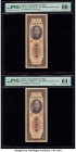 China Central Bank of China 5000 Customs Gold Units 1948 Pick 361 Two Consecutive Examples PMG Gem Uncirculated 66 EPQ; Choice Uncirculated 64 EPQ. 

...