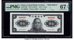China Central Bank of China 5 Yuan 1945 Pick UNL S/M#C300 Specimen PMG Superb Gem Unc 67 EPQ. 

HID09801242017

© 2020 Heritage Auctions | All Rights ...
