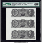 China Central Bank of China 20 Cents 1946 Pick 395As4 Uncut Sheet of 3 Specimen PMG Gem Uncirculated 66 EPQ. 

HID09801242017

© 2020 Heritage Auction...