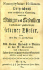 Bound Volume of 18th-century German Numismatic Auction Catalogues

[Auction Catalogues]. BOUND VOLUME OF SIX 18TH-CENTURY NUMISMATIC AUCTION CATALOG...