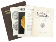 Bulk Lot of Periodicals

Various. NUMISMATIC PERIODICALS. Includes the first two volumes (1846 and 1850) of the Mittheilungen der Numismatischen Ges...