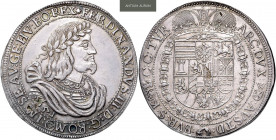 FERDINAND III (1637 - 1657)&nbsp;
1 Thaler, 1651, 29g, Wien. Dav 3181&nbsp;

EF | EF , vada střížku | planchet defect