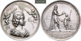 JOSEPH I (1705 - 1711)&nbsp;
Silver medal Coronation of Joseph I as Hungarian King, 1687, 38,92g, 46 mm, Ag 900/1000, Mont 1197&nbsp;

about EF | a...