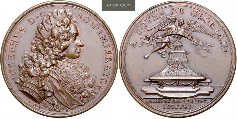 JOSEPH I (1705 - 1711)&nbsp;
AE Medal Commemorating the Death of the Emperor Jo...