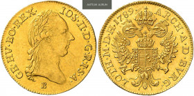 JOSEPH II (1765 - 1790)&nbsp;
1 Ducat, 1789, 3,48g, B. Her 36&nbsp;

EF | EF