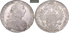 JOSEPH II (1765 - 1790)&nbsp;
1 Thaler, 1765, 27,97g, F, Hall. Her 92&nbsp;

EF | EF