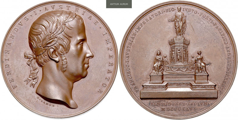 FERDINAND V / I (1835 - 1848)&nbsp;
AE medal Commemorating the Unveiling of the...