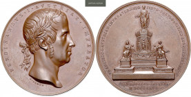 FERDINAND V / I (1835 - 1848)&nbsp;
AE medal Commemorating the Unveiling of the Francis I Monument in Vienna, 1846, 64,87g, K. Lange, 49 mm, Mont 262...