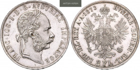 FRANZ JOSEPH I (1848 - 1916)&nbsp;
2 Gulden, 1873, 24,7g, Früh 1372&nbsp;

about UNC | about UNC