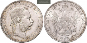 FRANZ JOSEPH I (1848 - 1916)&nbsp;
2 Gulden, 1876, 24,72g, Früh 1375&nbsp;

about UNC | about UNC , drobná hrana | small defect on the edge