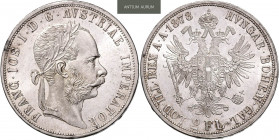 FRANZ JOSEPH I (1848 - 1916)&nbsp;
2 Gulden, 1878, 24,69g, Früh 1377&nbsp;

about UNC | about UNC