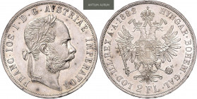FRANZ JOSEPH I (1848 - 1916)&nbsp;
2 Gulden, 1882, 24,71g, Früh 1381&nbsp;

about UNC | about UNC , vlasové rysky | hairlines