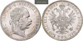 FRANZ JOSEPH I (1848 - 1916)&nbsp;
2 Gulden, 1883, 24,7g, Früh 1382&nbsp;

about UNC | about UNC