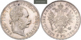 FRANZ JOSEPH I (1848 - 1916)&nbsp;
2 Gulden, 1886, 24,66g, Früh 1385&nbsp;

about UNC | about UNC