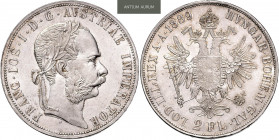FRANZ JOSEPH I (1848 - 1916)&nbsp;
2 Gulden, 1889, 24,72g, Früh 1388&nbsp;

about UNC | UNC