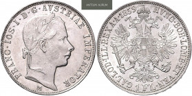 FRANZ JOSEPH I (1848 - 1916)&nbsp;
1 Gulden, 1859, 12,33g, M. Früh 1454&nbsp;

UNC | UNC