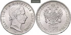 FRANZ JOSEPH I (1848 - 1916)&nbsp;
1/4 Gulden, 1862, 5,3g, V. Früh 1540&nbsp;

UNC | UNC