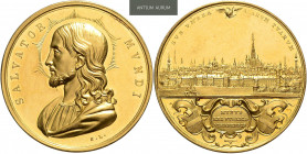 FRANZ JOSEPH I (1848 - 1916)&nbsp;
Gold medal (6 Ducats) Salvator Mundi, 20,95g, Wien. K. Lange, 33 mm, Au 986/1000, Horsky&nbsp;

about UNC | abou...