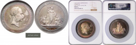 FRANZ JOSEPH I (1848 - 1916)&nbsp;
Silver medal Visit to the God´s Tomb in Jerusalem, 1869, J. Tautenhayn, 72 mm, Ag 900/1000, Haus 651&nbsp;

UNC ...