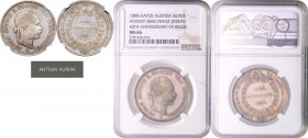 FRANZ JOSEPH I (1848 - 1916)&nbsp;
Silver medal 40th Anniversary of Reign, 1888, 34 mm, Ag 900/1000, Hor 3843&nbsp;

UNC | UNC , NGC MS 66 | Mimořá...