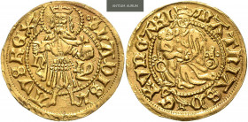 HUNGARY&nbsp;
Goldgulden Matthias Corvinus (1458 - 1490), b. l., 3,62g, Fried 22&nbsp;

VF | VF
