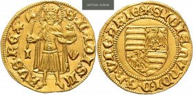 HUNGARY&nbsp;
Goldgulden Sigismund of Luxembourg (1387–1437), b. l., 3,52g, Fried 9&nbsp;

UNC | UNC
