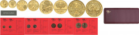 CZECHOSLOVAKIA&nbsp;
Set of gold medals Charles IV, founding of the KKarlštejn castle 10 Ducats, 5 Ducats, 2 Ducats, 1 Ducat in BK, certificates ČNB,...