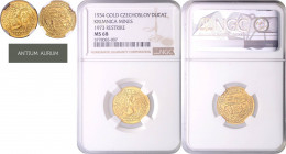 CZECHOSLOVAKIA&nbsp;
Gold medal (1 Ducat) Revival of Kremnitz´ Mining, 1934 / 1973, 3,5g, Kremnica. A. Hám, 20 mm, Au 987/1000, MCH CSR1-MED9&nbsp;
...