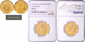 CZECHOSLOVAKIA&nbsp;
Gold Medal (3 Ducats) Millennium of St. Wenceslaus, 1929, 12g, Kremnica. O. Španiel, Au 987/1000, 27 mm, MCH CSR1-MED2&nbsp;

...