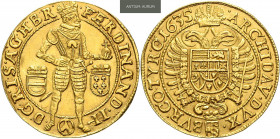FERDINAND II (1619 - 1637)&nbsp;
2 Ducats, 1635, 6,92g, Wien. Fried 169&nbsp;

EF | EF
