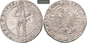 FERDINAND II (1619 - 1637)&nbsp;
1 Thaler, 1624, 28,98g, Praha. Hal 741&nbsp;

EF | EF