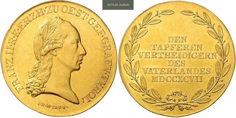 FRANCIS II / I (1792 - 1806 - 1835)&nbsp;
Gold medal To Staff Officers Who had ...