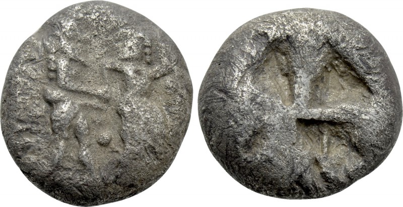 THRACO-MACEDONIAN REGION. Siris. Stater (Circa 525-480 BC). 

Obv: Ithyphallic...
