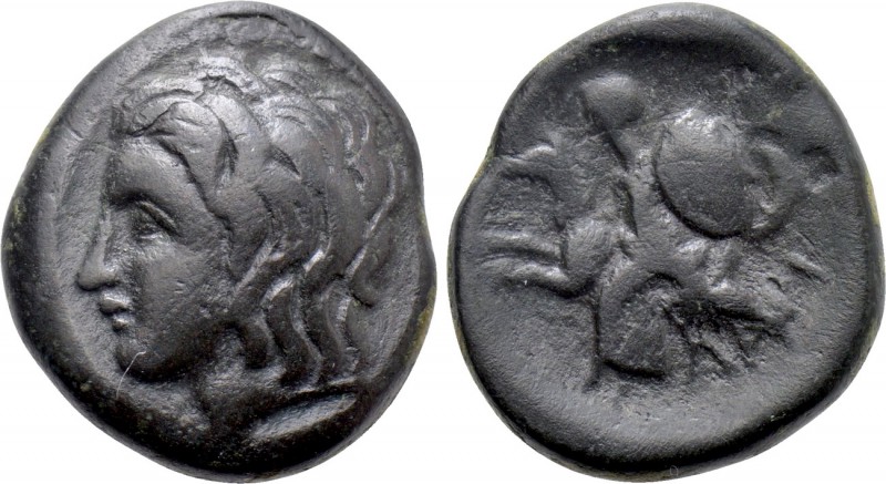 THESSALY. Larissa Kremaste. Trichalkon (3rd century BC).

Obv: Bare head of Ac...