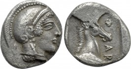 THESSALY. Pharsalos. Hemidrachm (Mid-late 5th century BC).